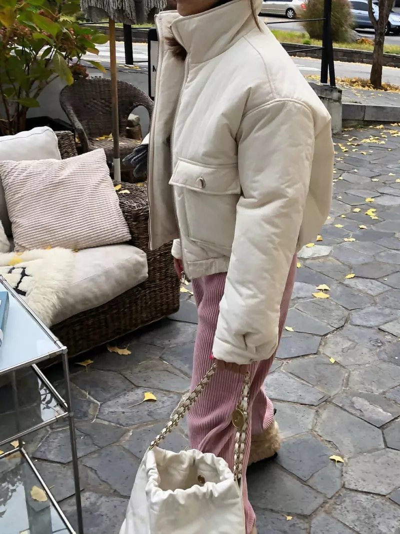Logon - Korean Women Fashion - #momslook - Pocket Padding JAcket - 3