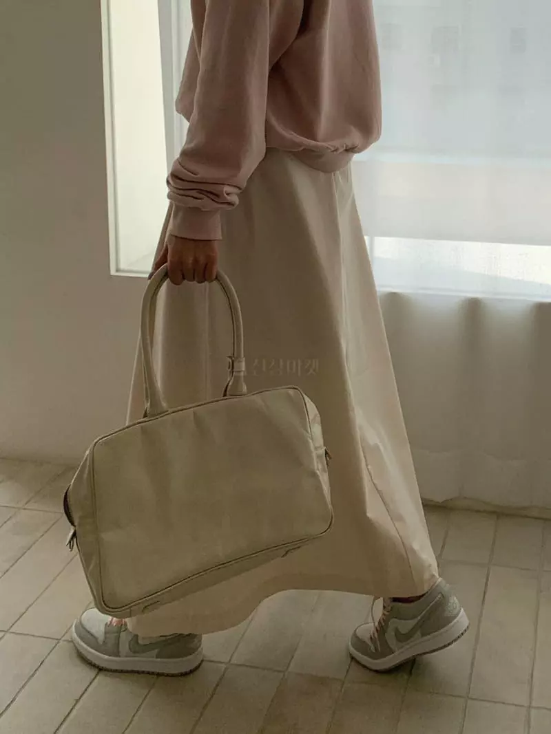 Logon - Korean Women Fashion - #momslook - Winkle Cotton Skirt - 11
