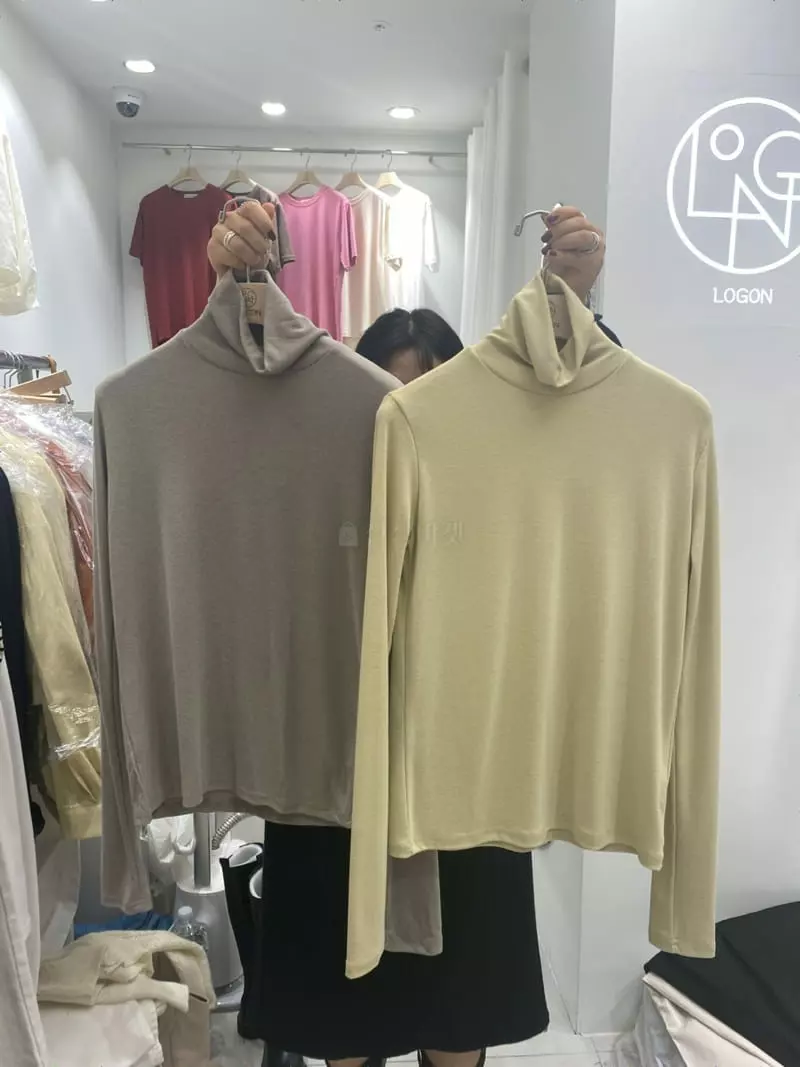 Logon - Korean Women Fashion - #womensfashion - Basic Turtleneck Tee - 4
