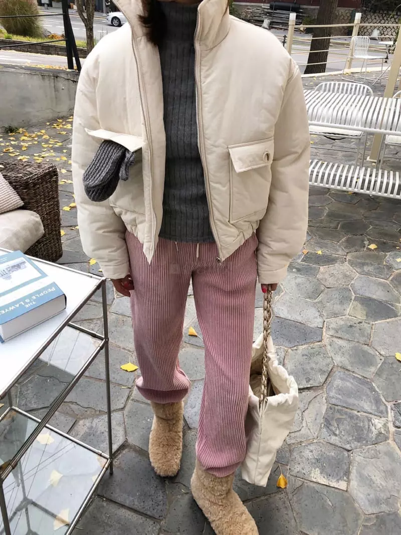 Logon - Korean Women Fashion - #womensfashion - Pocket Padding JAcket - 2