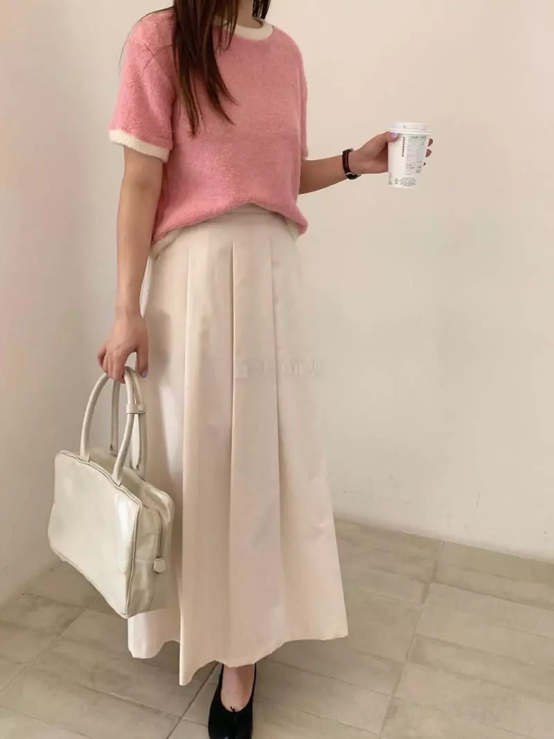 Logon - Korean Women Fashion - #womensfashion - Cotton Candy Knit Tee - 3