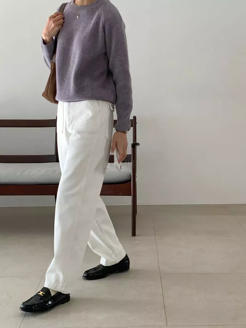 Loringrei - Korean Women Fashion - #womensfashion - R Knit Tee - 4