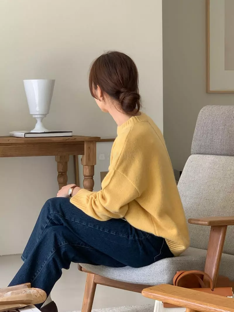 Loringrei - Korean Women Fashion - #momslook - Ford R Knit Tee - 10