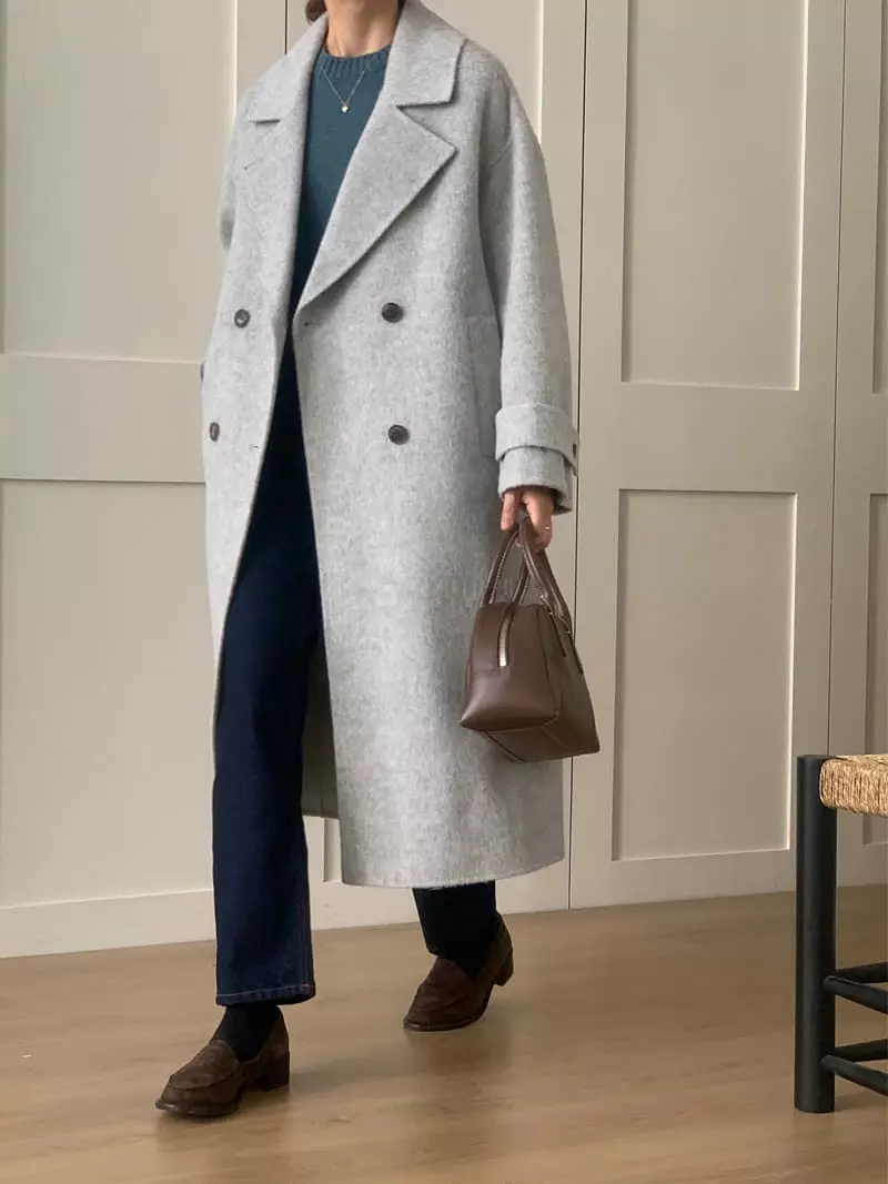 Loringrei - Korean Women Fashion - #vintageinspired - Hand Dubble Coat - 7