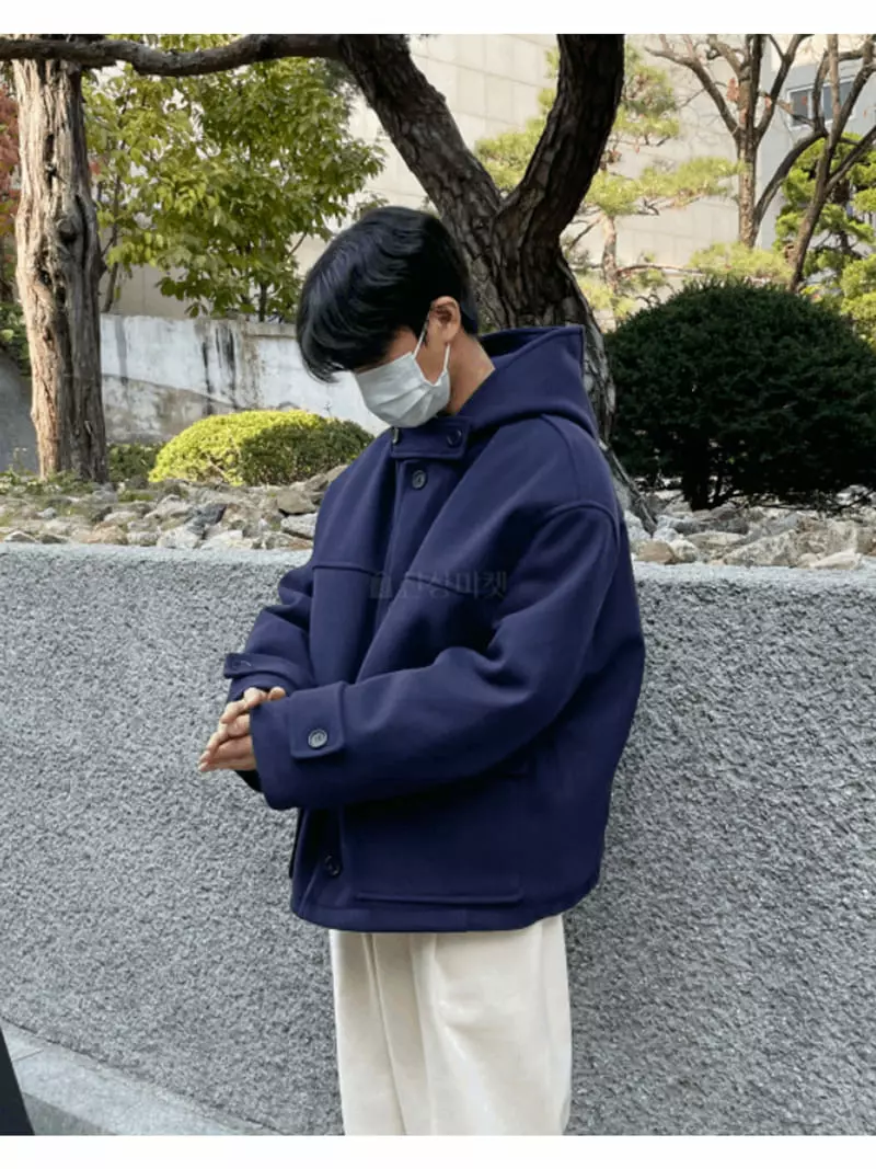 Lous - Korean Women Fashion - #momslook - Hoody Short Coat - 11