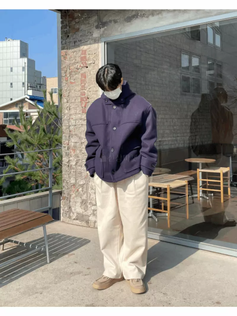 Lous - Korean Women Fashion - #momslook - Hoody Short Coat - 7