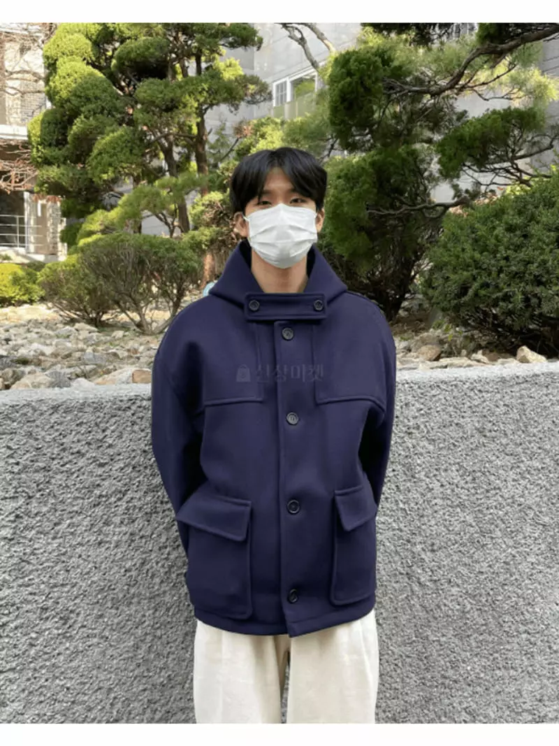 Lous - Korean Women Fashion - #momslook - Hoody Short Coat - 9