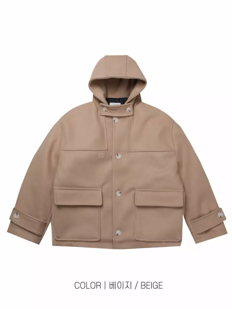 Lous - Korean Women Fashion - #womensfashion - Short Hoody Knit Coat