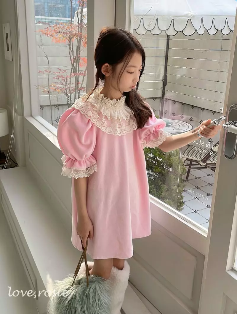 Love Rosie - Korean Children Fashion - #prettylittlegirls - Barbie Lace Mini One-piece - 4