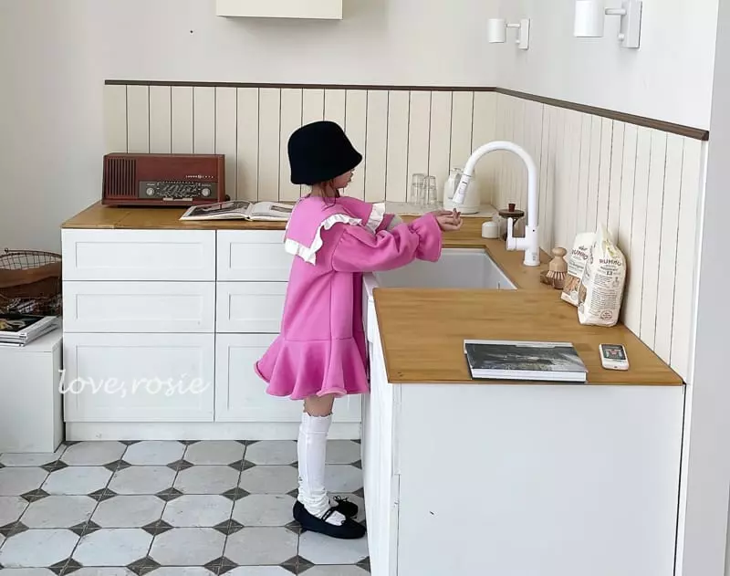 Love Rosie - Korean Children Fashion - #discoveringself - Sailor Frill Collar Fleece Whole One-piece - 9