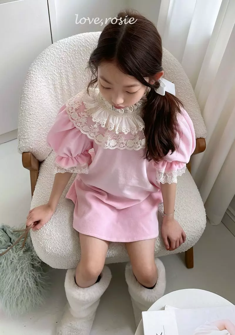 Love Rosie - Korean Children Fashion - #kidsshorts - Barbie Lace Mini One-piece - 10