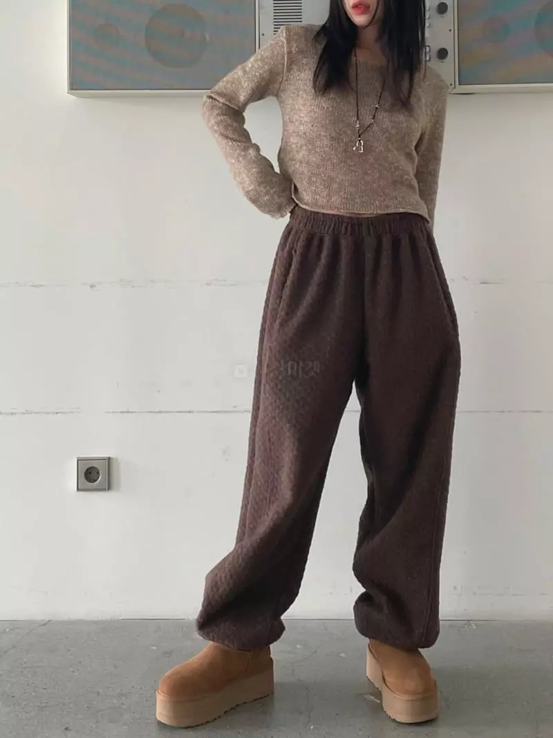 Lovemoment - Korean Women Fashion - #momslook - Poodle Pants