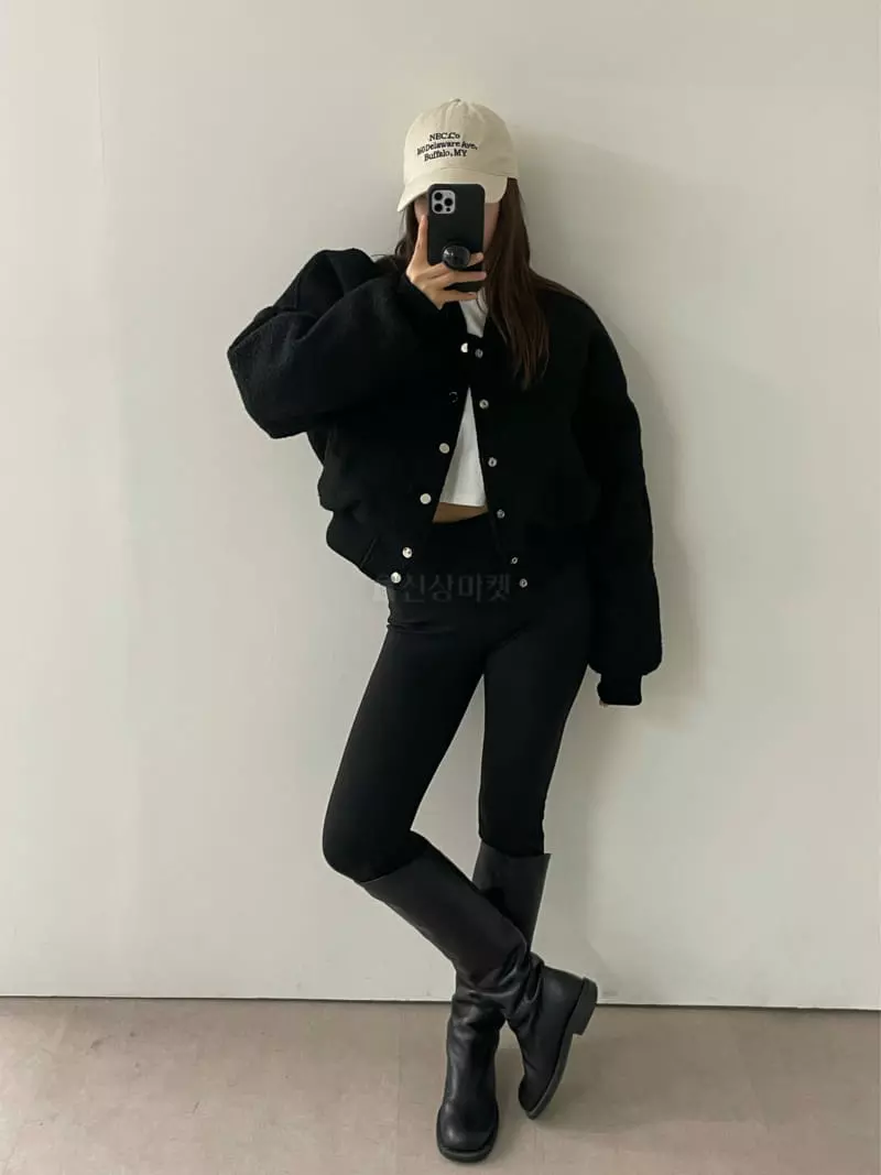 Lowburn - Korean Women Fashion - #momslook - Buckle Base Jumper - 2