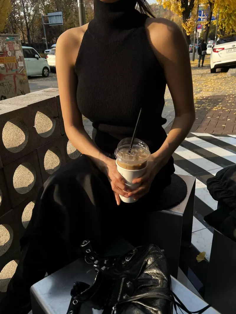 Lowburn - Korean Women Fashion - #momslook - Whole Turtlneck Sleeeless - 2
