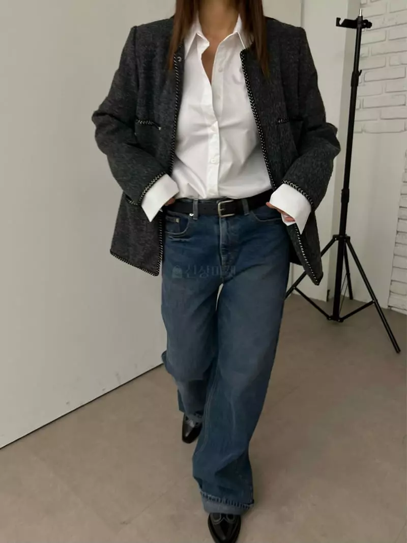 Lowburn - Korean Women Fashion - #momslook - Lingu Quilting Twill Jacket - 11