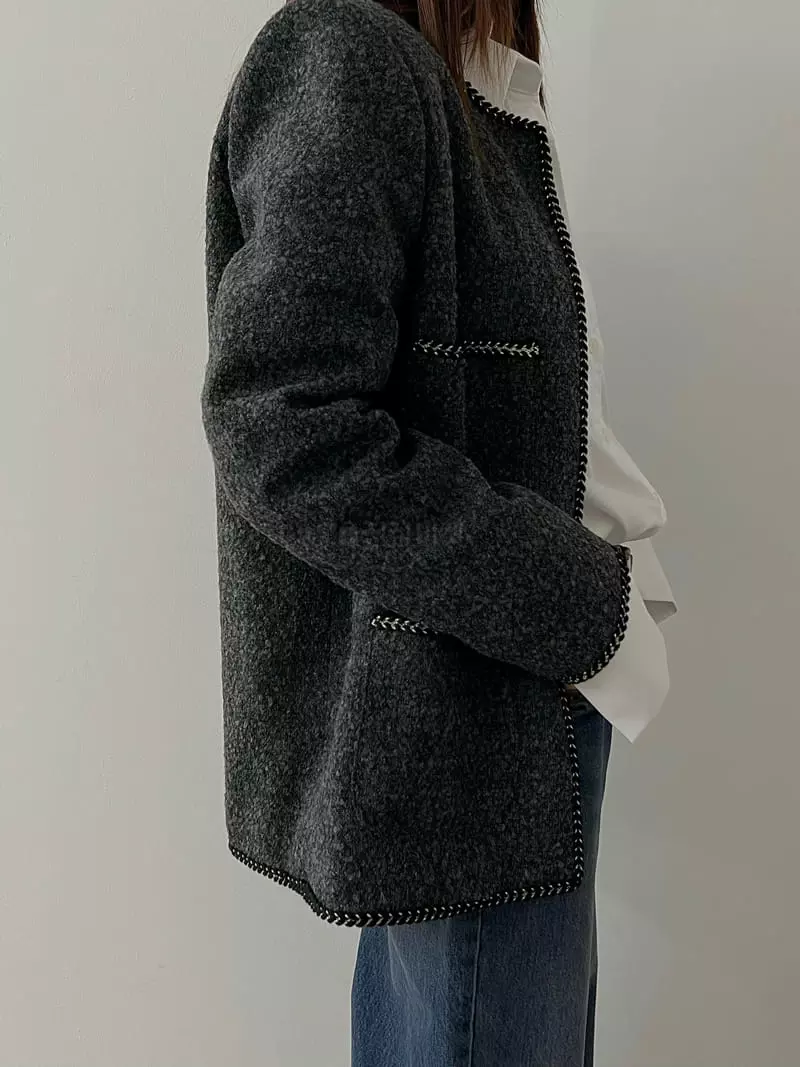 Lowburn - Korean Women Fashion - #momslook - Lingu Quilting Twill Jacket - 9