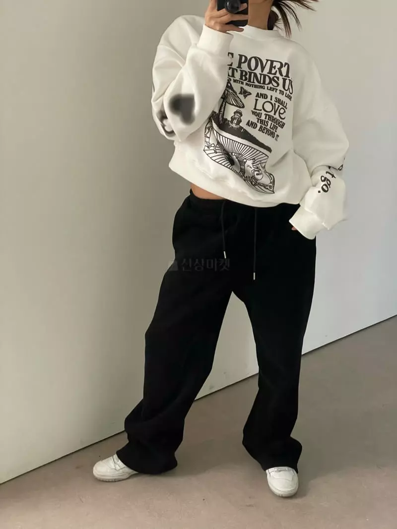 Lowburn - Korean Women Fashion - #romanticstyle - Coca Fleece Sweatshirt - 11