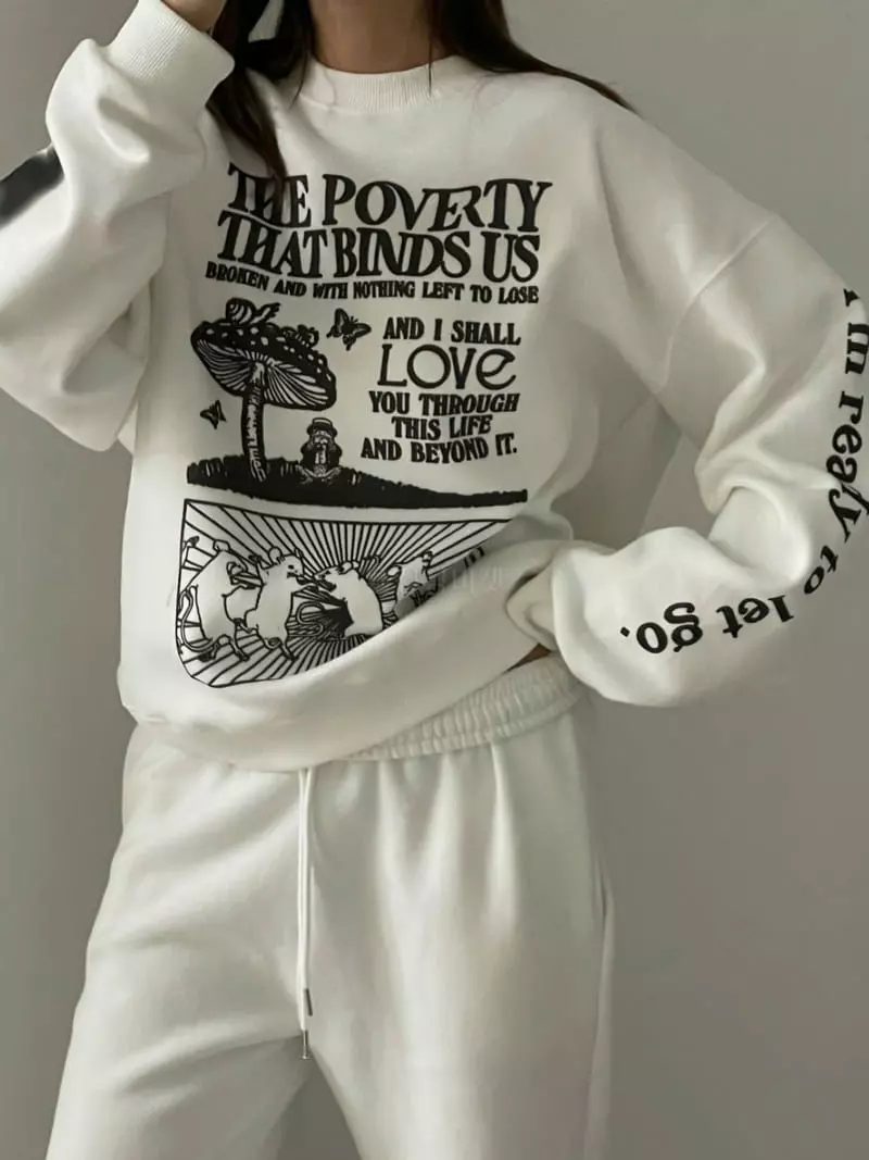Lowburn - Korean Women Fashion - #shopsmall - Coca Fleece Sweatshirt - 12