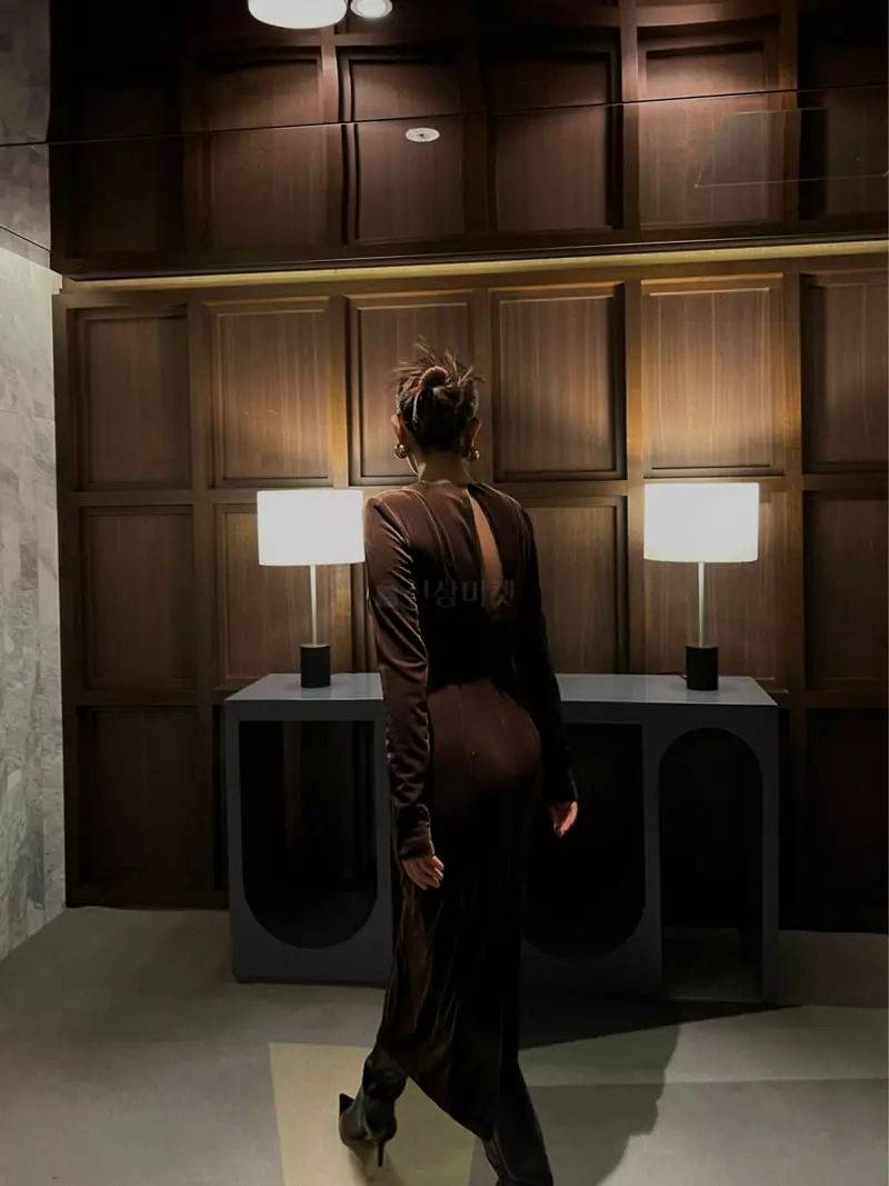 Lowburn - Korean Women Fashion - #womensfashion - Velvet One-piece - 7