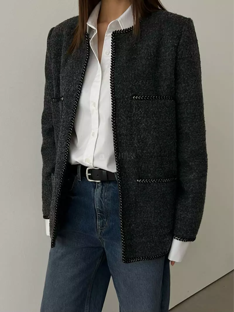 Lowburn - Korean Women Fashion - #womensfashion - Lingu Quilting Twill Jacket - 8