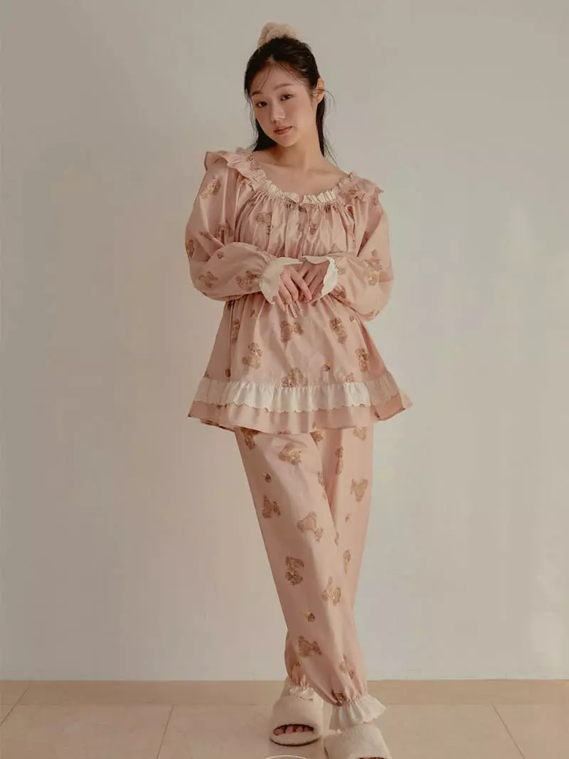 Lunaluz - Korean Women Fashion - #momslook - Jellato Bear Two Piece - 11