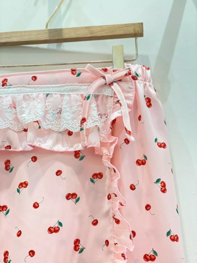 Lunaluz - Korean Women Fashion - #womensfashion - Glagi Cherry Wrap Gawn - 4