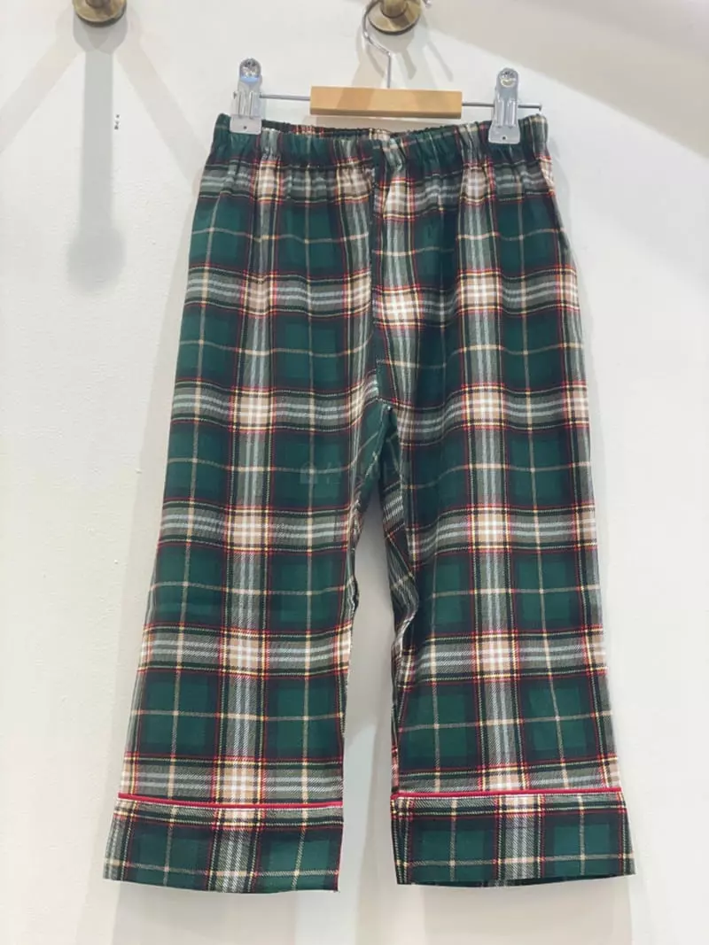 Lunaluz - Korean Women Fashion - #vintagekidsstyle - Conny Check Boy Two Piece - 2