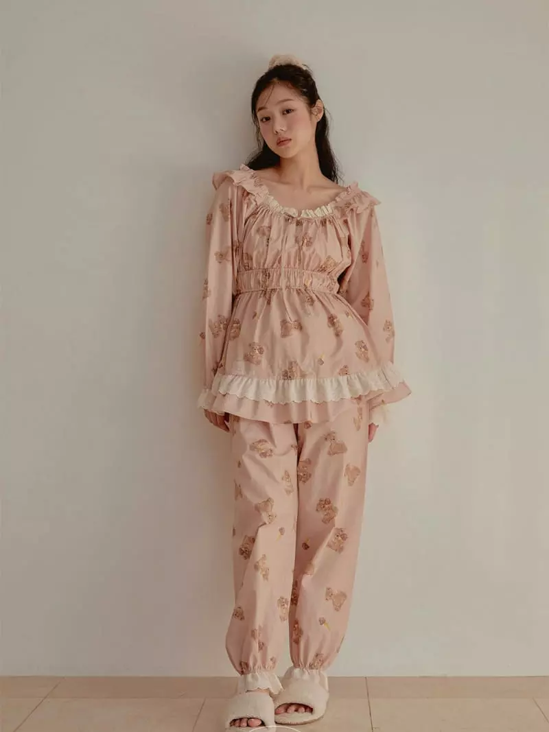 Lunaluz - Korean Women Fashion - #womensfashion - Jellato Bear Two Piece - 12