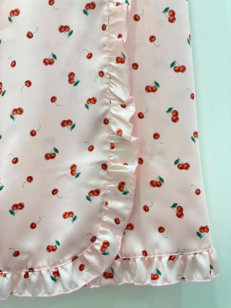 Lunaluz - Korean Women Fashion - #womensfashion - Glagi Cherry Wrap Gawn - 5
