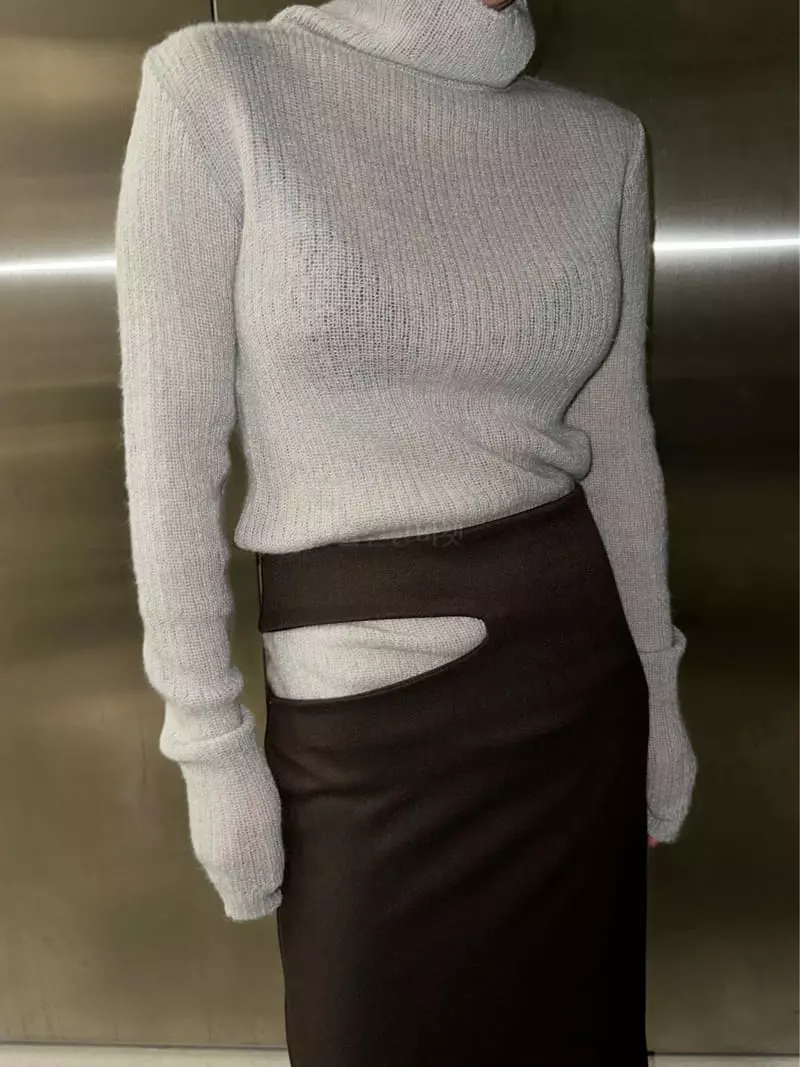 Maint - Korean Women Fashion - #momslook - Whole Slit Skirt - 2