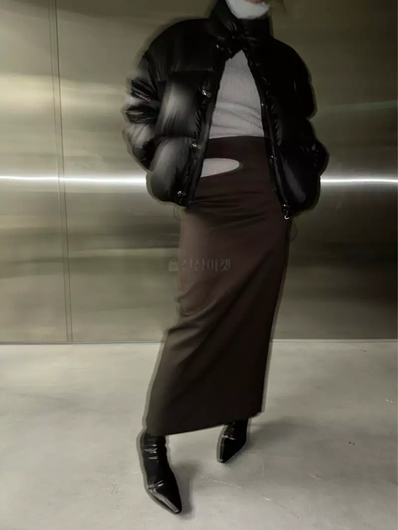 Maint - Korean Women Fashion - #momslook - Whole Slit Skirt - 6