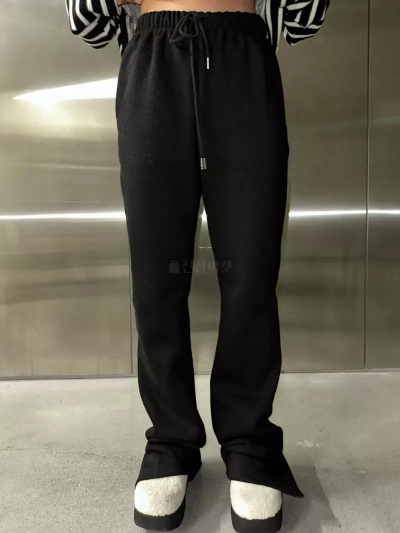 Maint - Korean Women Fashion - #momslook - Fleece Terry Pants - 2