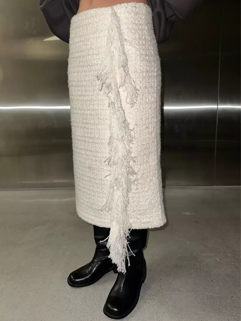 Maint - Korean Women Fashion - #momslook - Twid Skirt - 12