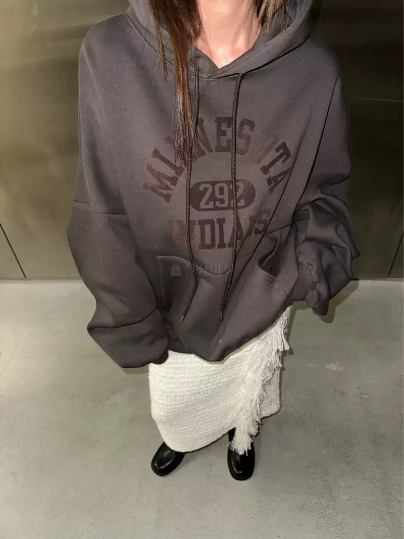 Maint - Korean Women Fashion - #momslook - Boxy Hoody Tee - 7