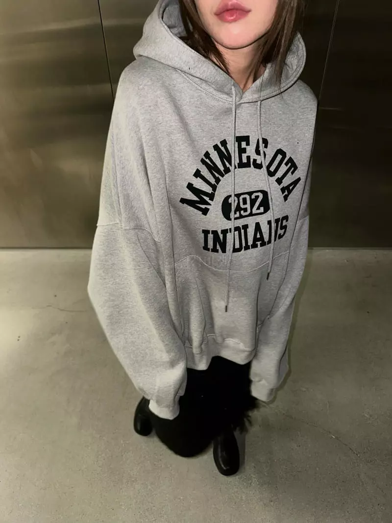 Maint - Korean Women Fashion - #restrostyle - Boxy Hoody Tee - 2