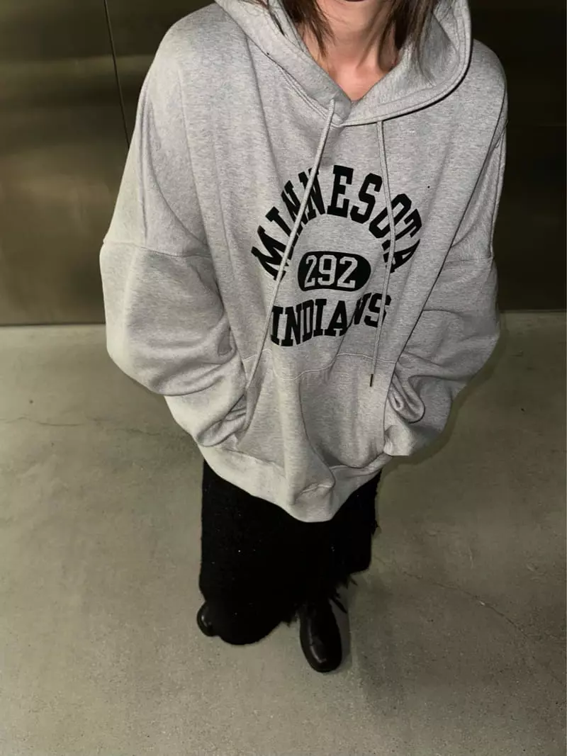 Maint - Korean Women Fashion - #romanticstyle - Boxy Hoody Tee - 4