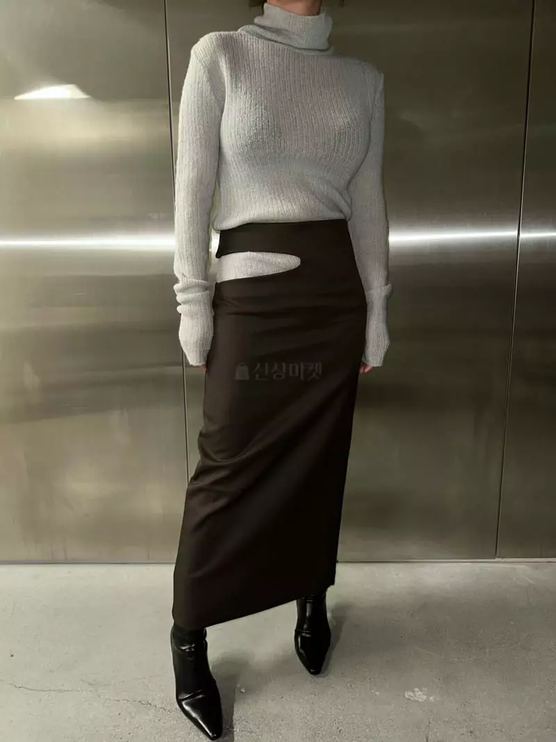 Maint - Korean Women Fashion - #thelittlethings - Whole Slit Skirt