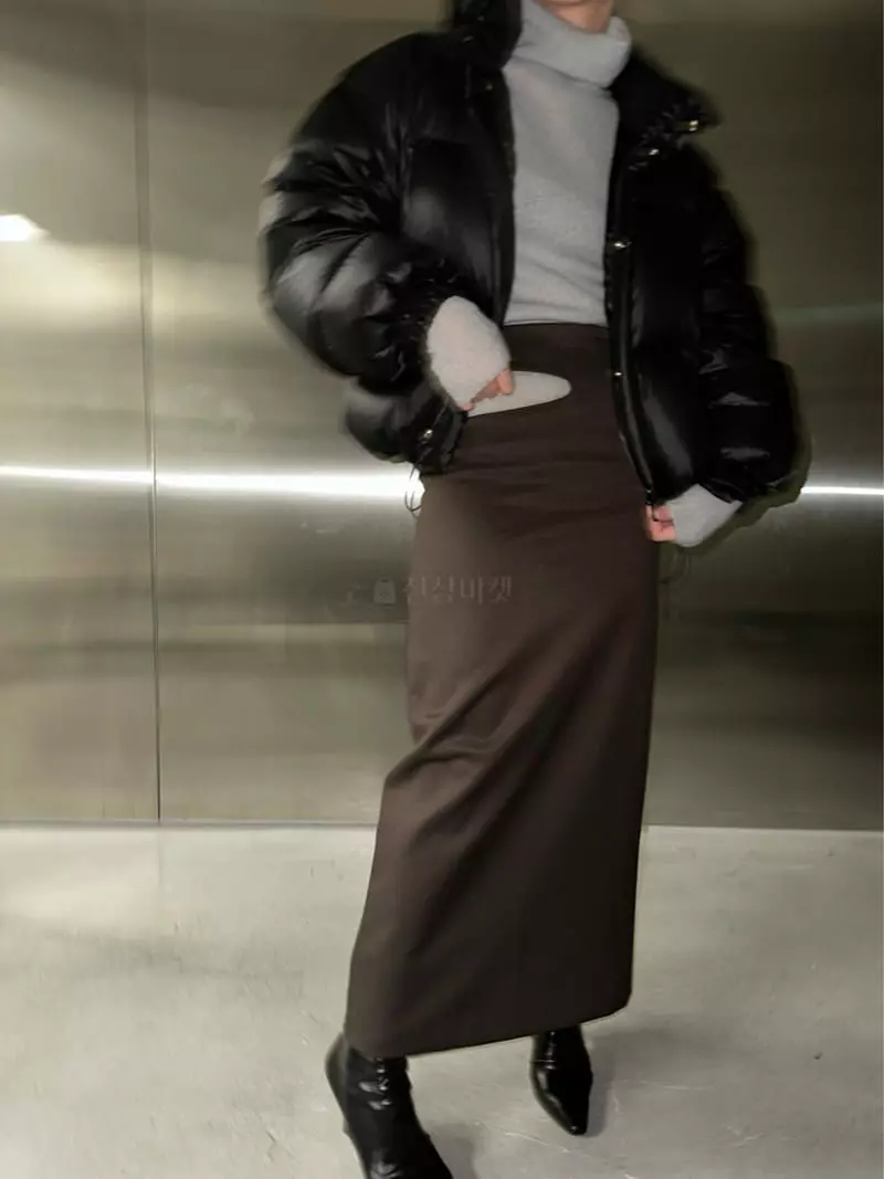 Maint - Korean Women Fashion - #womensfashion - Whole Slit Skirt - 5