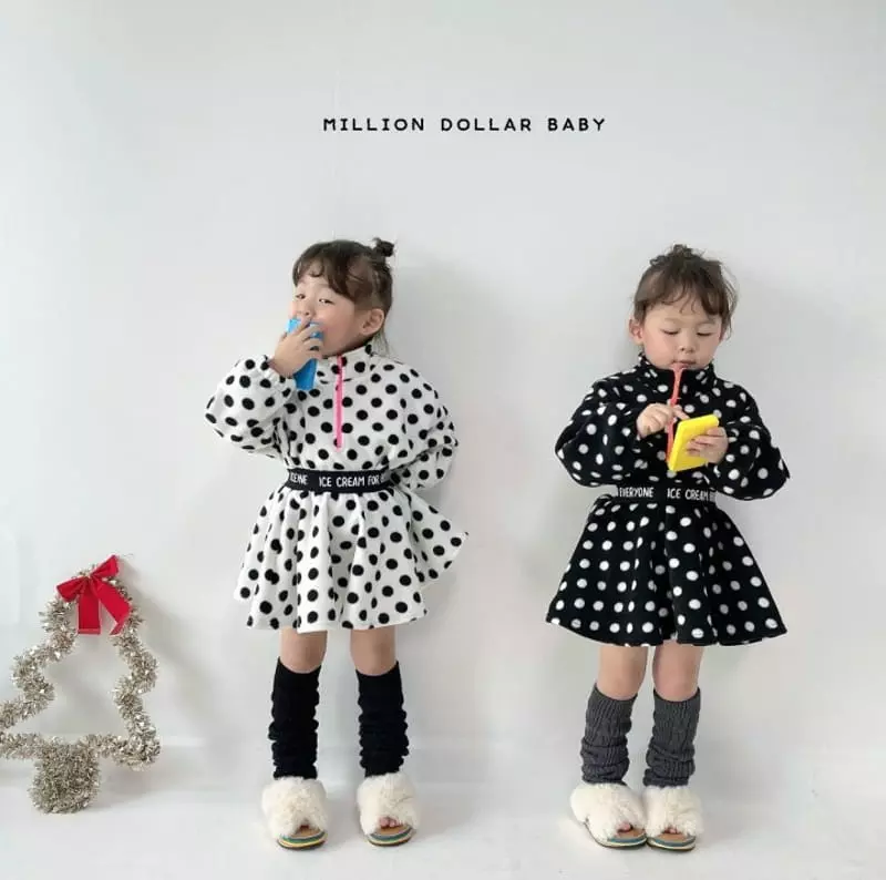 Million Dollar Baby - Korean Children Fashion - #childofig - Dot Anorak Sweatshirt - 12