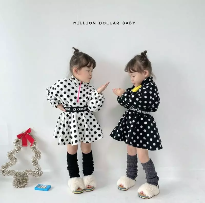 Million Dollar Baby - Korean Children Fashion - #littlefashionista - Dot Anorak Sweatshirt - 5