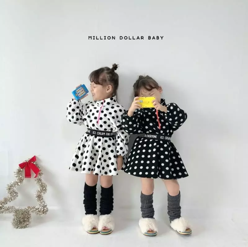 Million Dollar Baby - Korean Children Fashion - #magicofchildhood - Dot Anorak Sweatshirt - 6