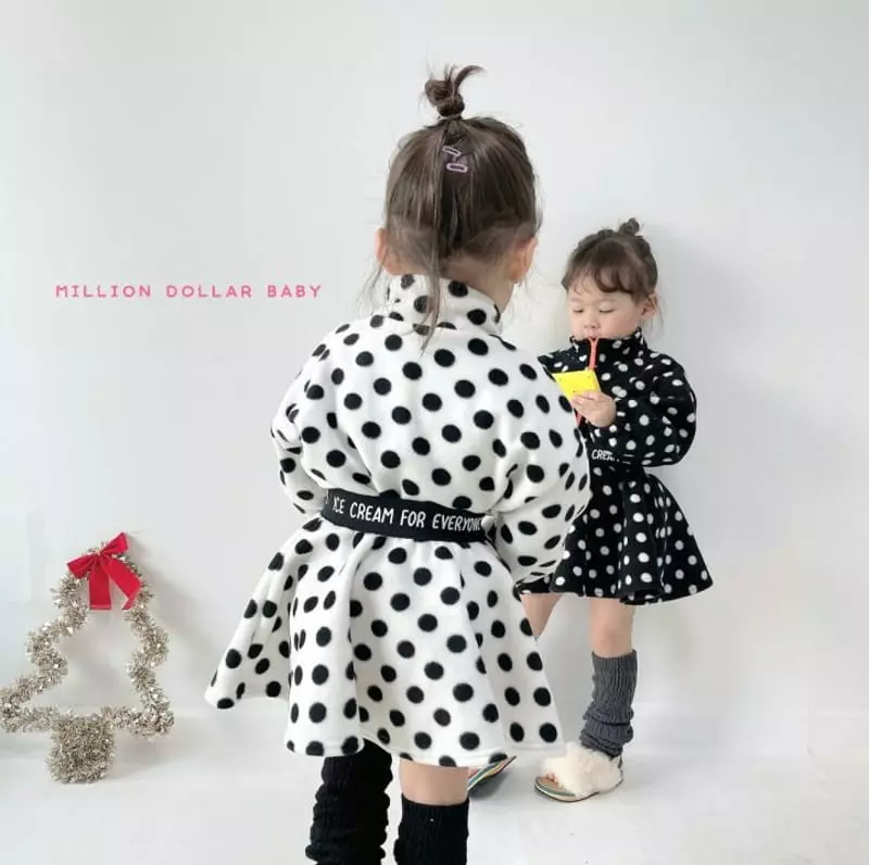 Million Dollar Baby - Korean Children Fashion - #minifashionista - Dot Anorak Sweatshirt - 7