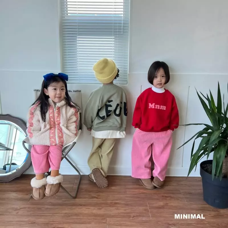 Minimal - Korean Children Fashion - #designkidswear - Veloure Rib Pants - 6
