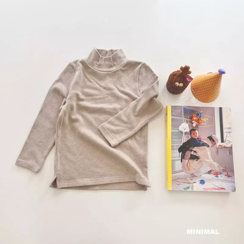 Minimal - Korean Children Fashion - #discoveringself - Half Turtleneck Tee - 8