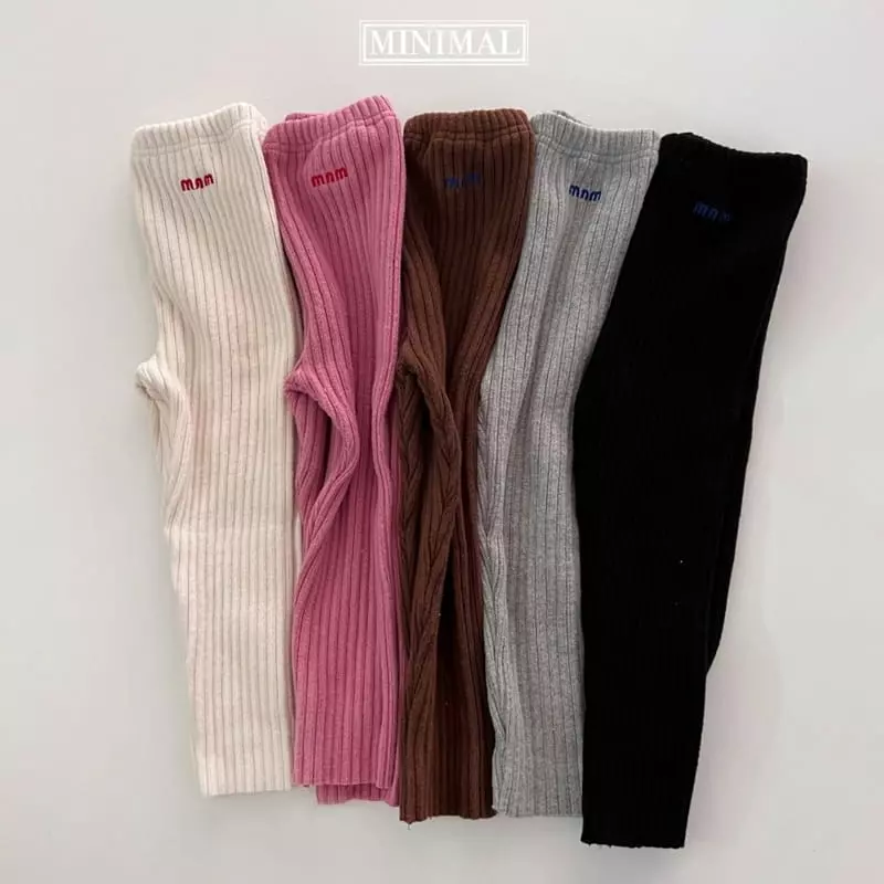 Minimal - Korean Children Fashion - #discoveringself - Embrodiery Leggings