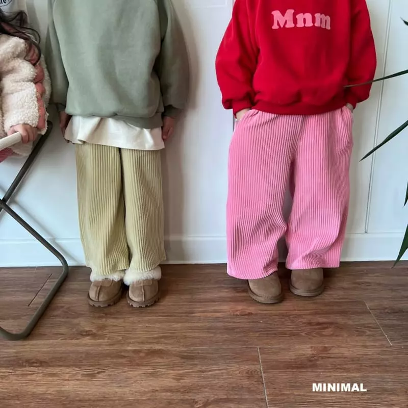Minimal - Korean Children Fashion - #kidsshorts - Veloure Rib Pants - 9