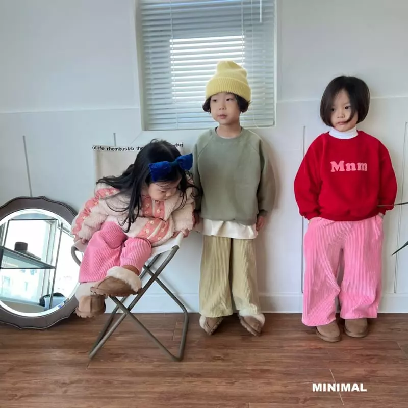 Minimal - Korean Children Fashion - #kidsstore - Veloure Rib Pants - 10