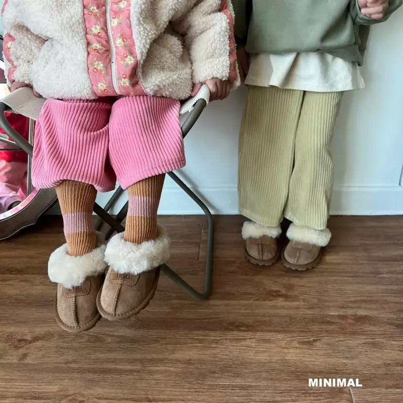 Minimal - Korean Children Fashion - #kidzfashiontrend - Veloure Rib Pants - 11