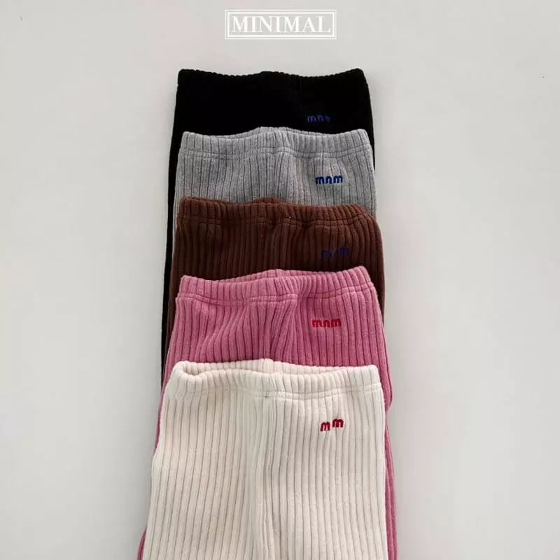 Minimal - Korean Children Fashion - #magicofchildhood - Embrodiery Leggings - 8