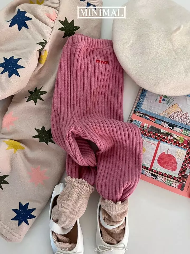 Minimal - Korean Children Fashion - #minifashionista - Embrodiery Leggings - 9